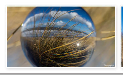 Strand door de glazen bol